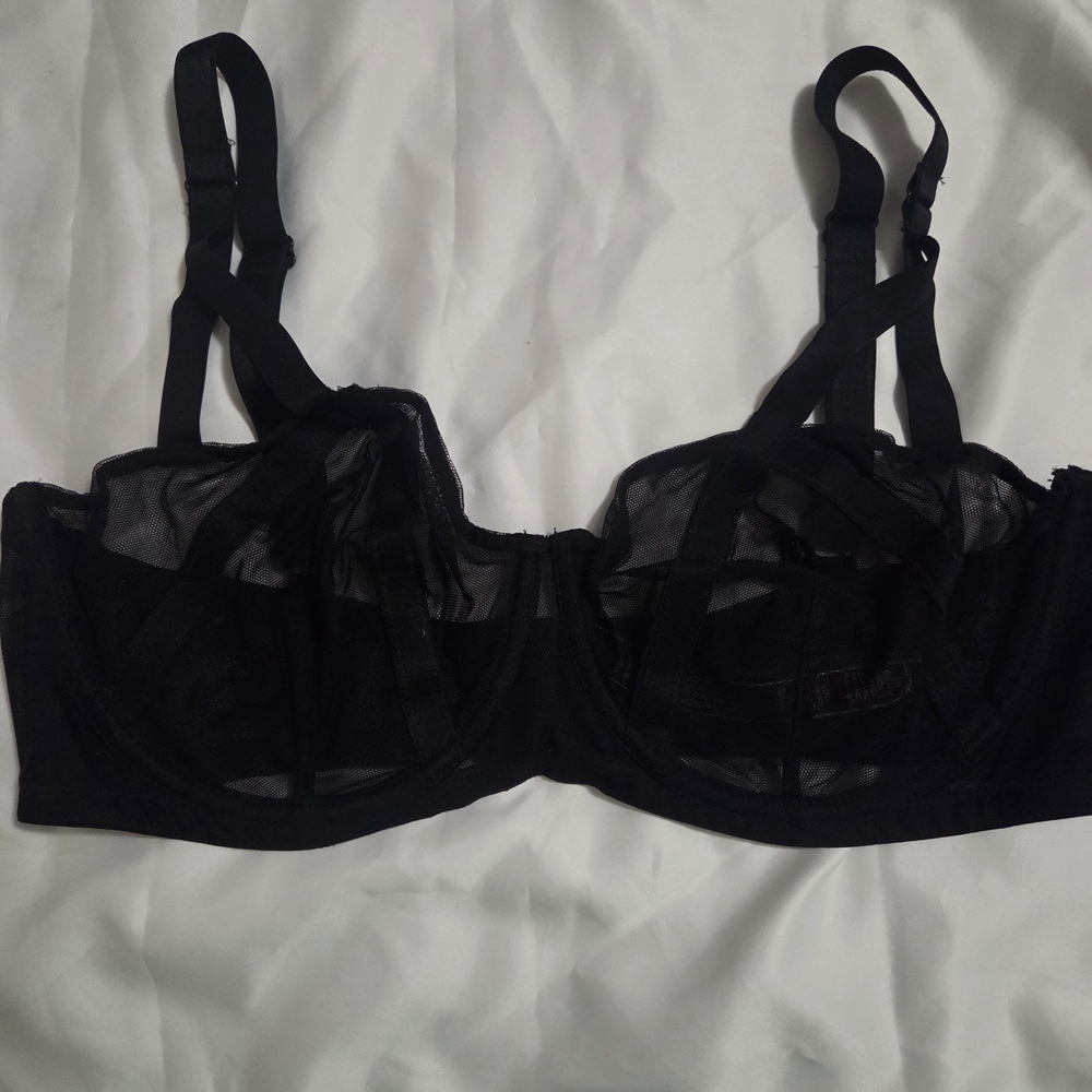 Victoria's Secret Black Sheer Bra